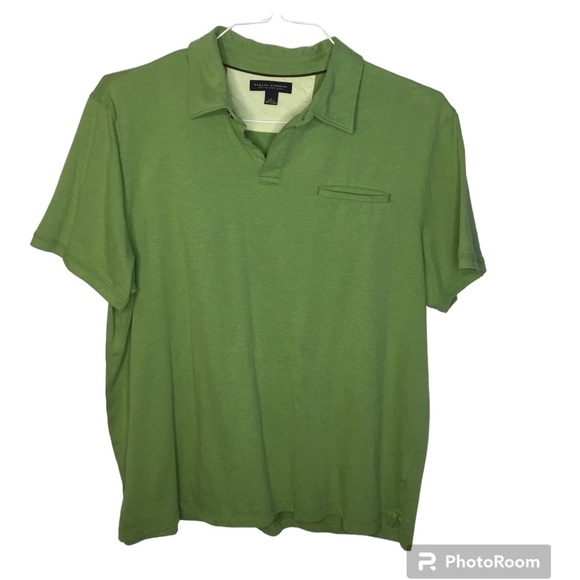Banana Republic Men’s Polo Shirt - Green- Large. EUC - Picture 1 of 3
